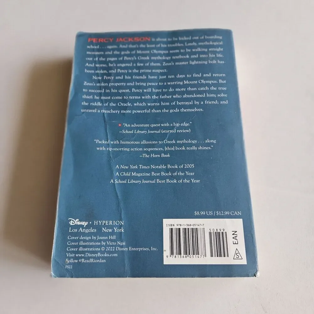 Percy Jackson and the Olympians, Book One: the Lightning Thief by Rick...